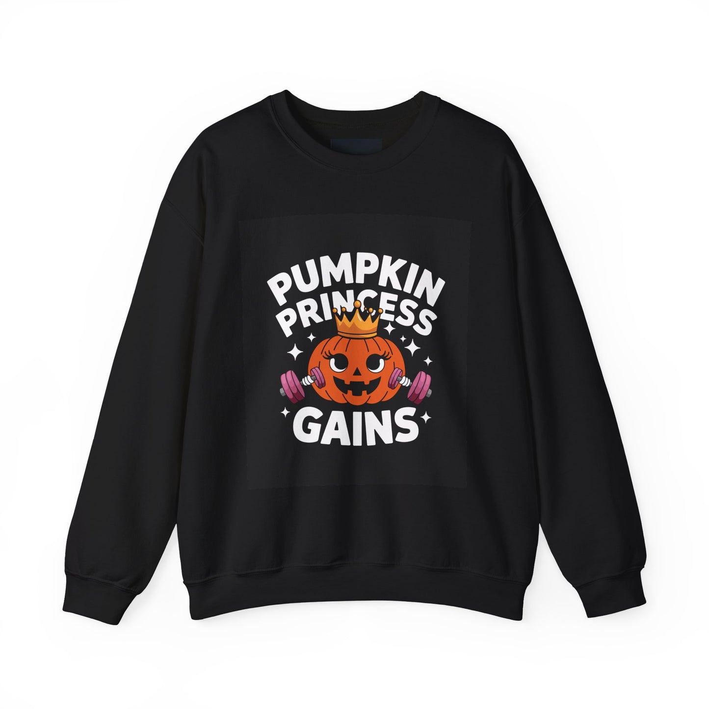 Pumpkin Princess Gains Crewneck Sweatshirt, Fall Fashion, Halloween Sweater, Fitness Sweatshirt, Fall Apparel, Cozy Gift