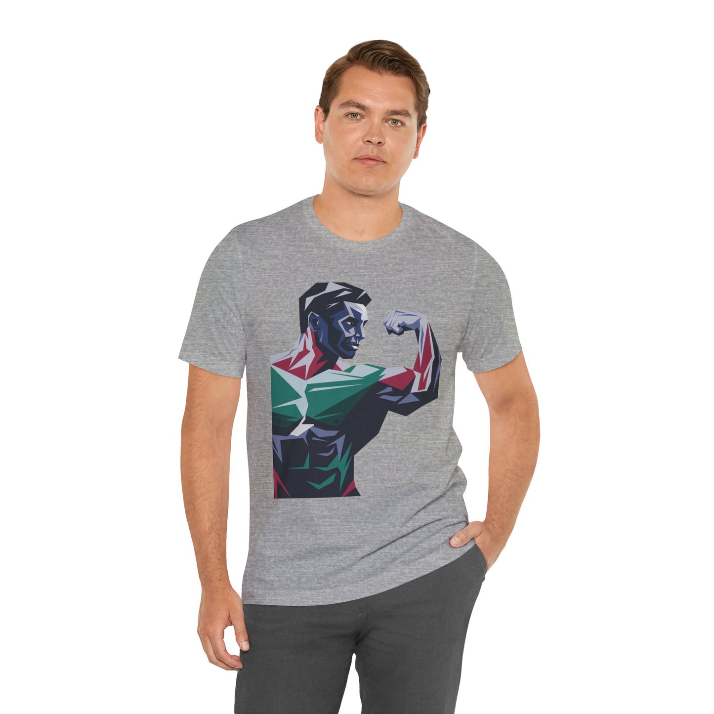 "Geometric Muscle Man"