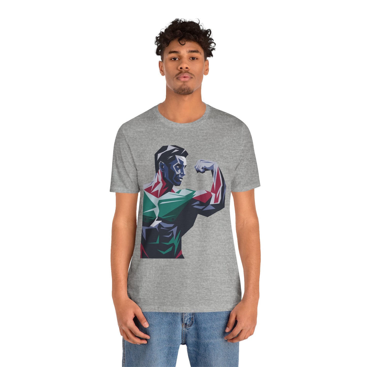 "Geometric Muscle Man"