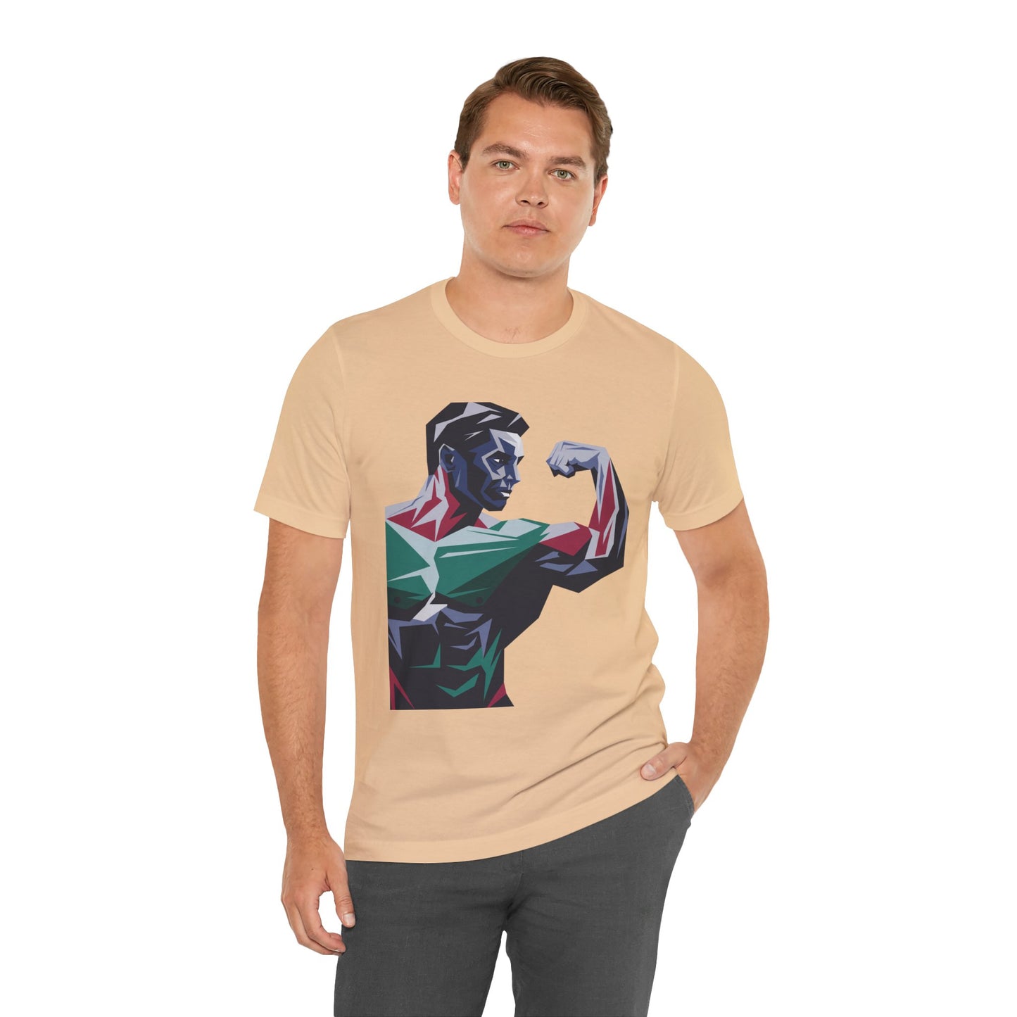 "Geometric Muscle Man"