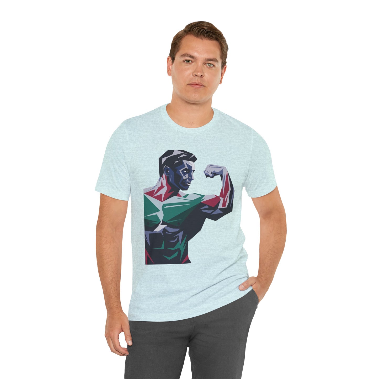 "Geometric Muscle Man"