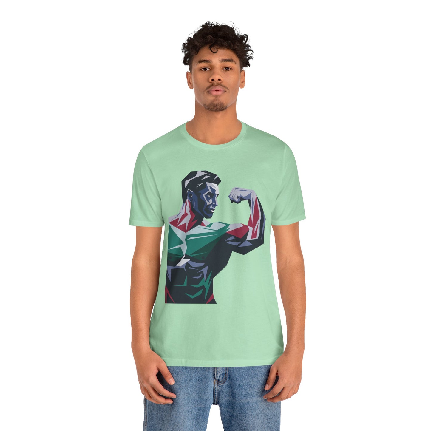 "Geometric Muscle Man"