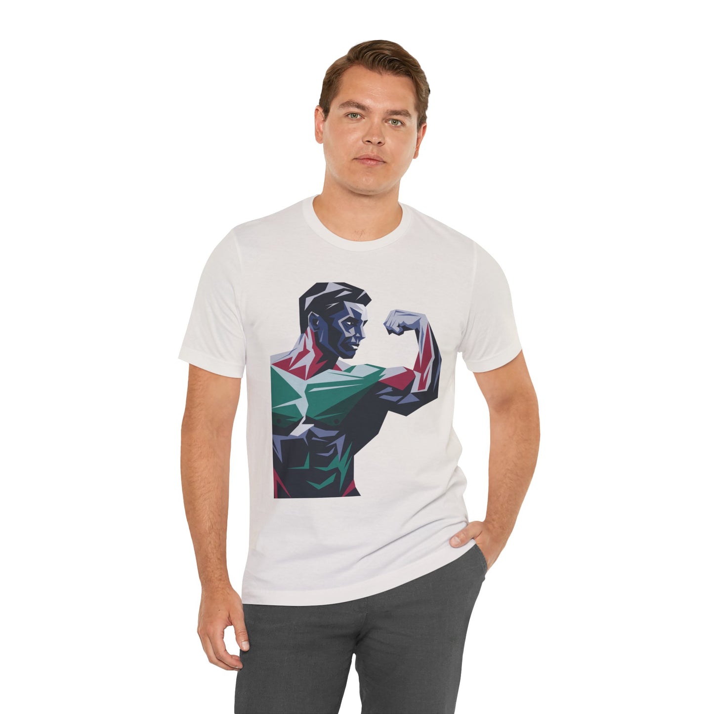 "Geometric Muscle Man"
