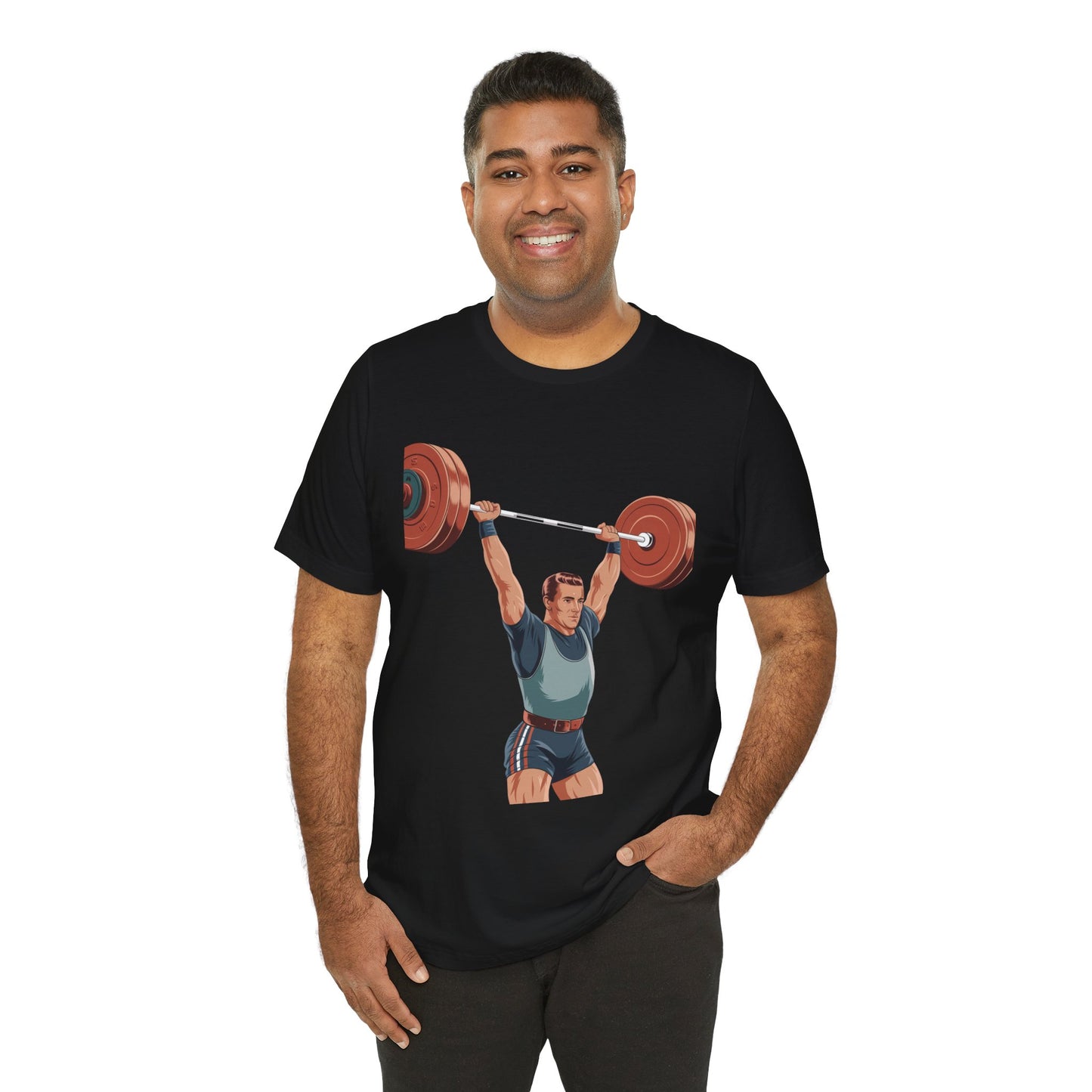 "Retro weightlifter"