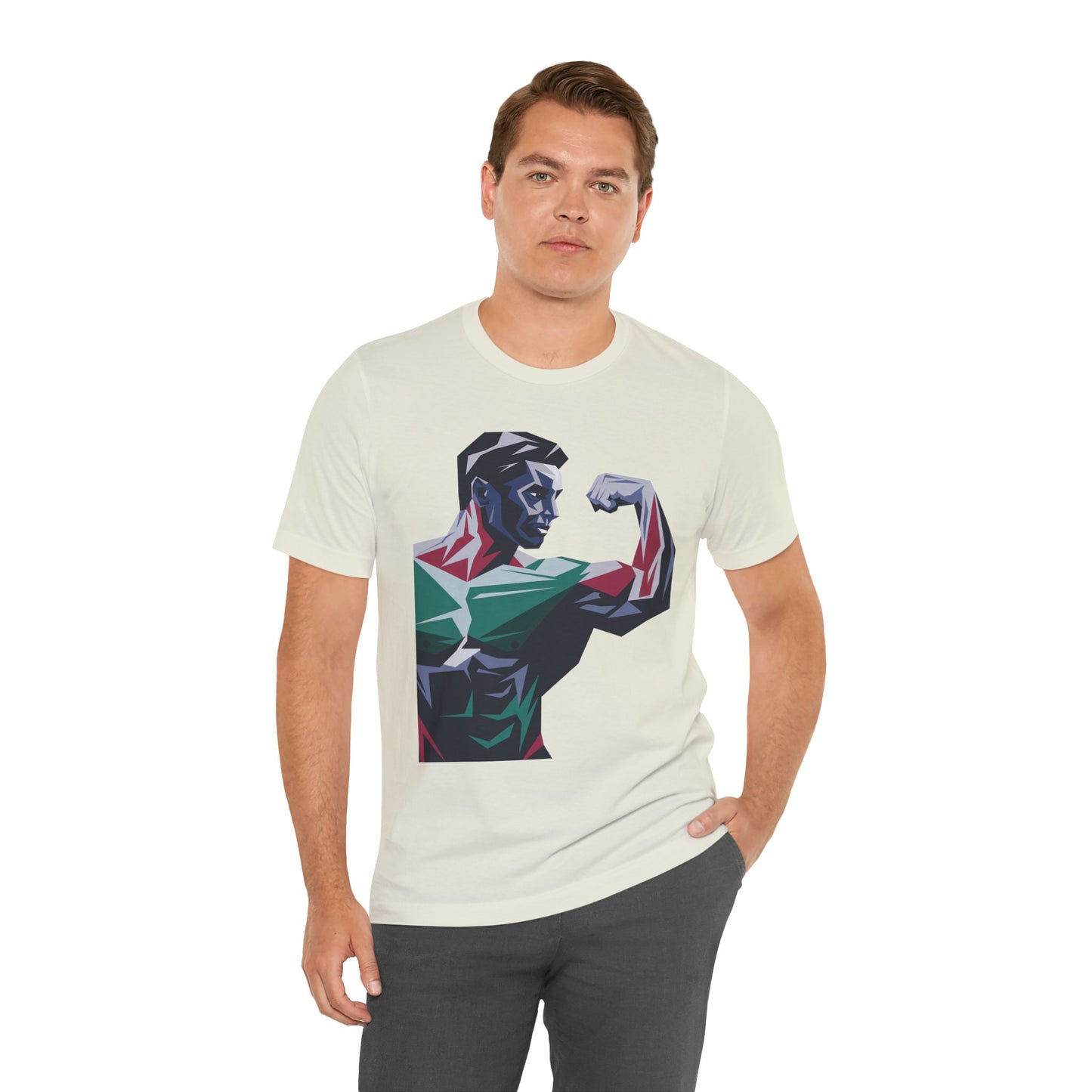 "Geometric Muscle Man"