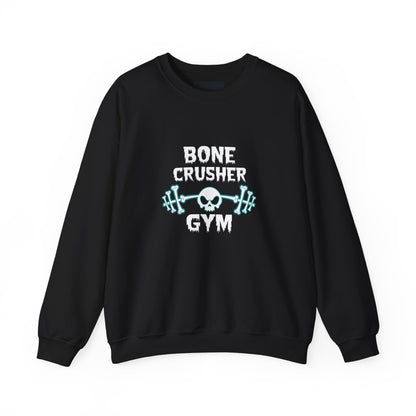Bone Crusher Gym Crewneck Sweatshirt, Gym Wear, Fitness Apparel, Workout Clothing, Strength Training Gift, Unisex Sweatshirt