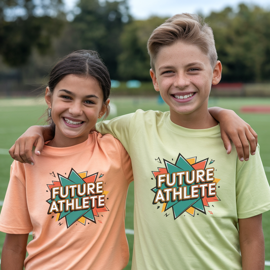 Future Athlete Kids Heavy Cotton Tee - Fun & Sporty Apparel for Active Kids