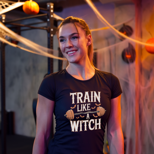 Train Like a Witch Tee - Unisex Jersey Short Sleeve Shirt, Fitness Shirt, Halloween Apparel, Witch-Themed Workout Top, Spooky Season [...]